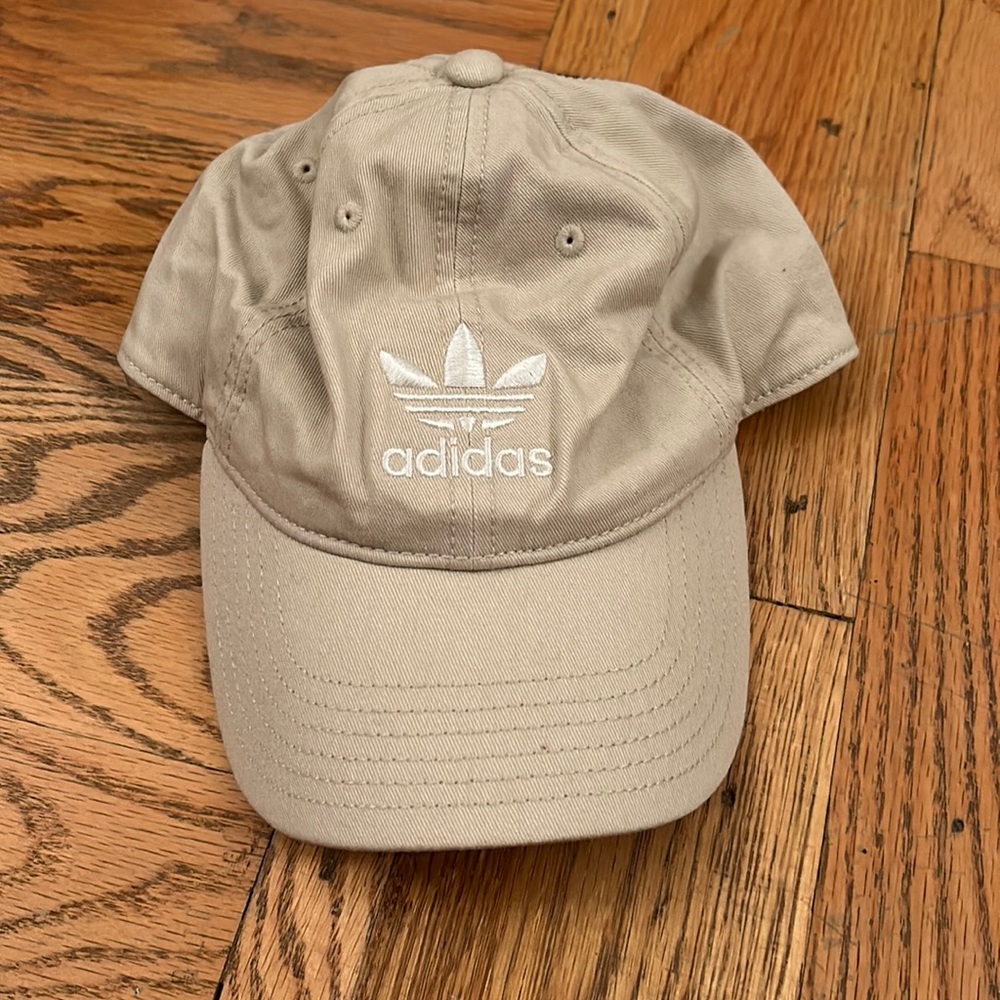 Adidas Cream Logo Baseball Hat